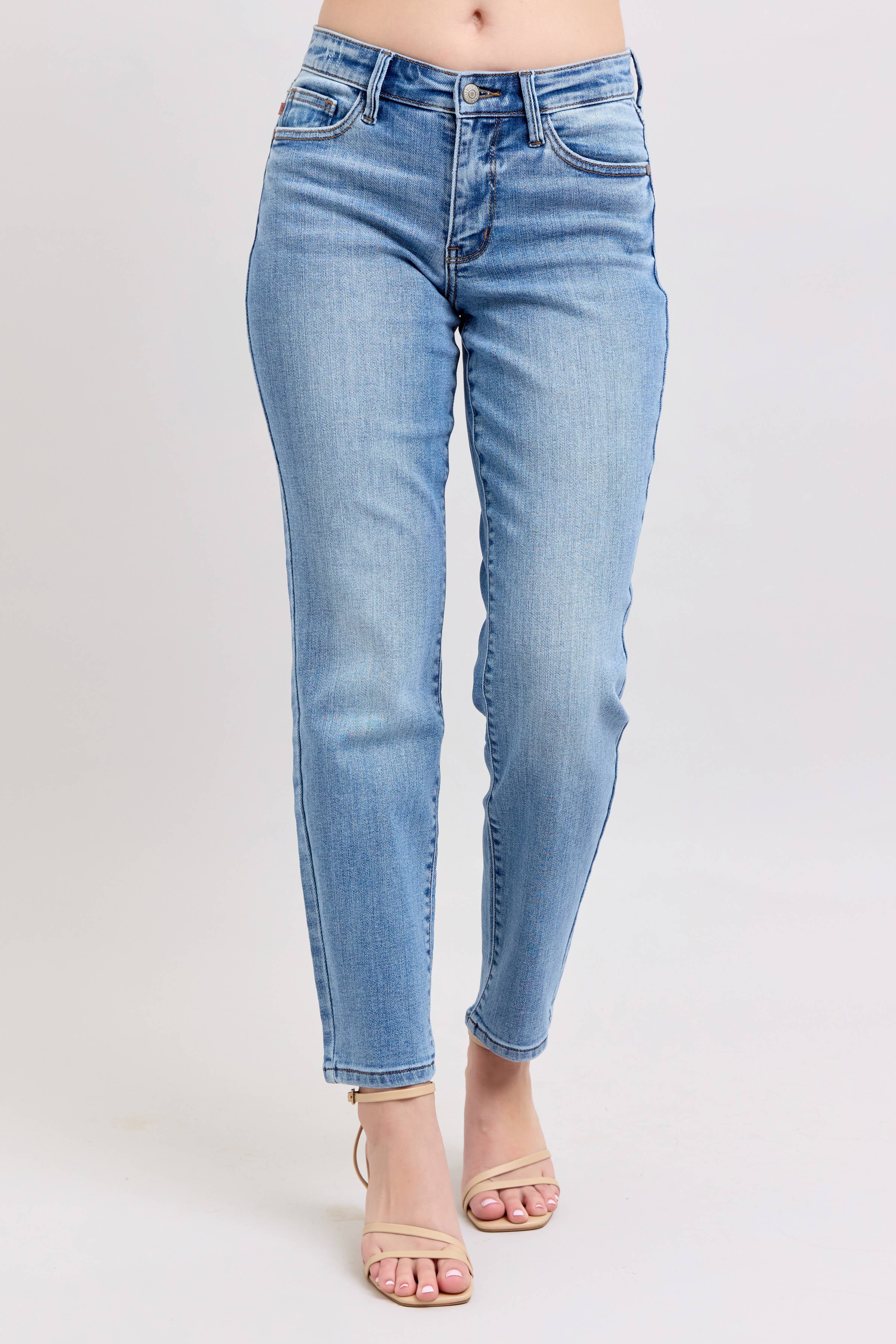 Vintage Wash Slim Fit Jeans - Image 4