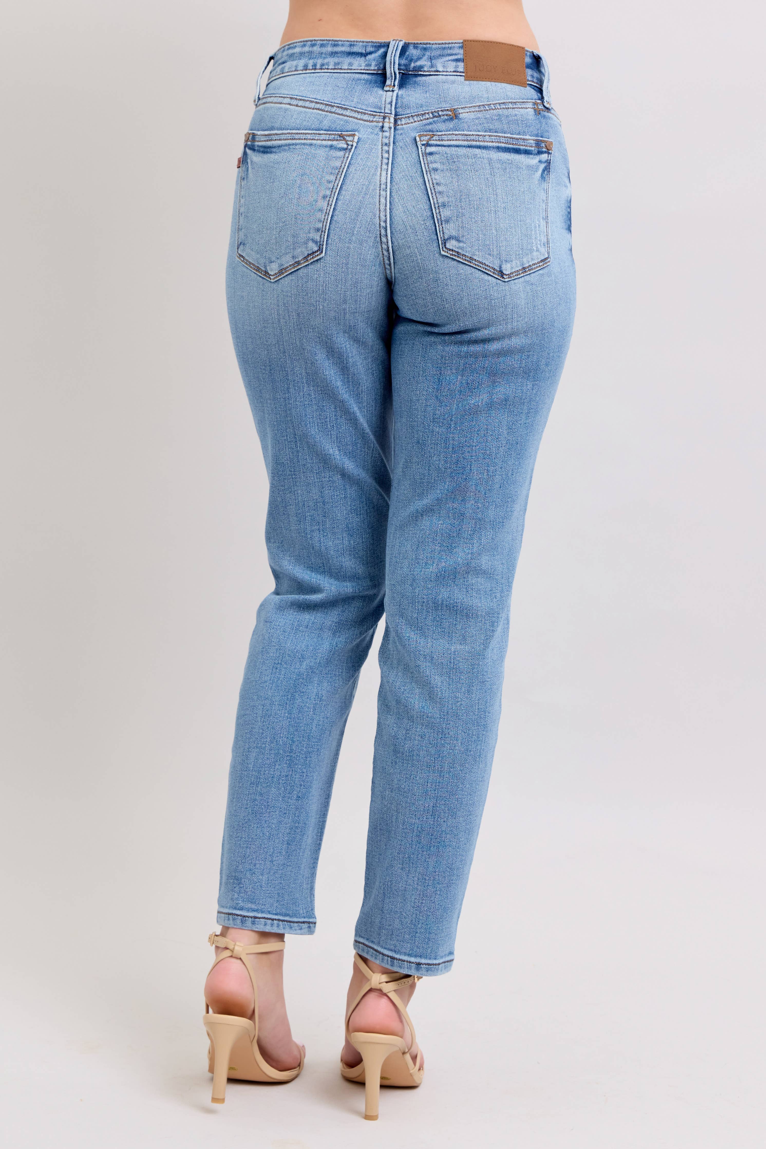 Vintage Wash Slim Fit Jeans - Image 8