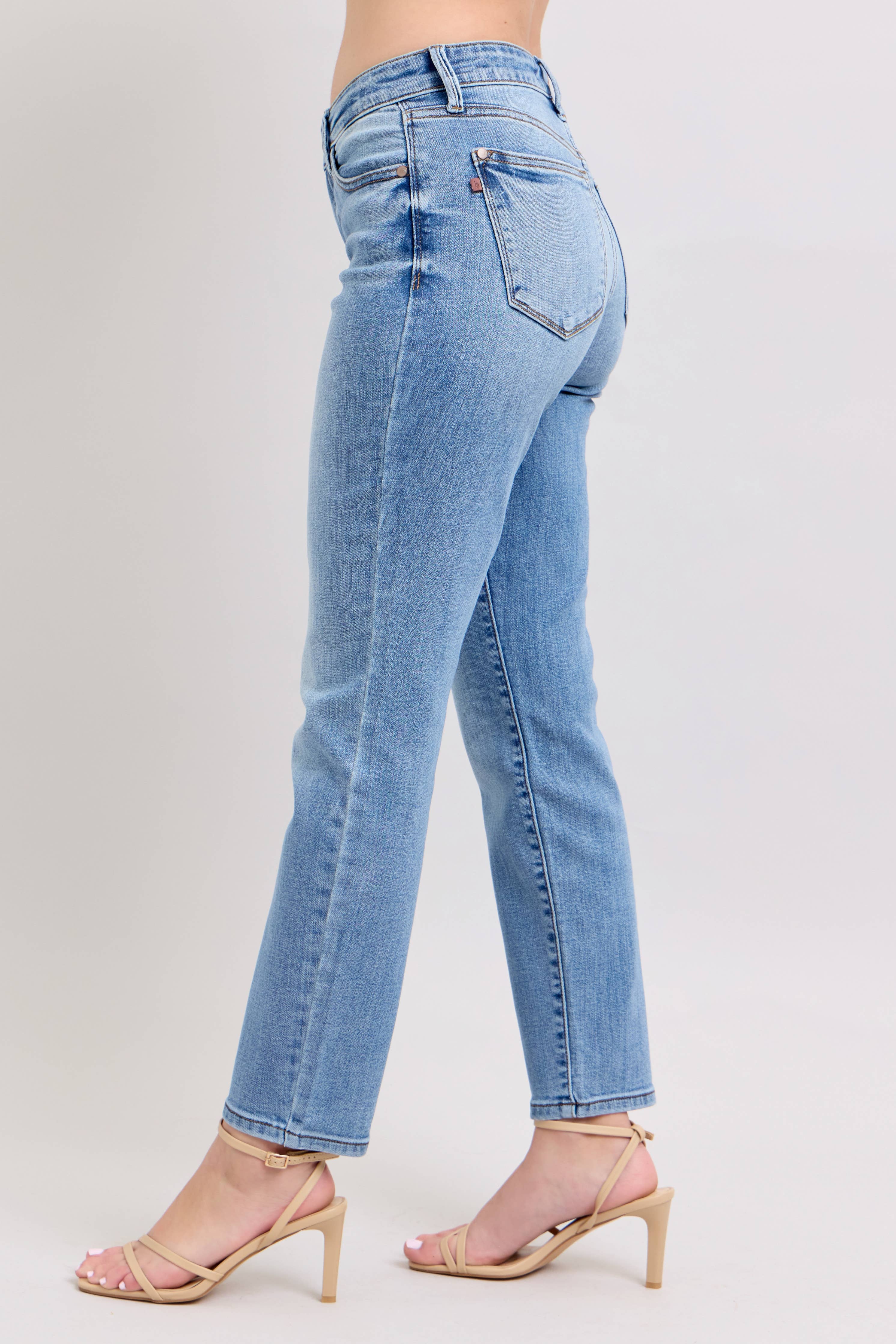 Vintage Wash Slim Fit Jeans - Image 9