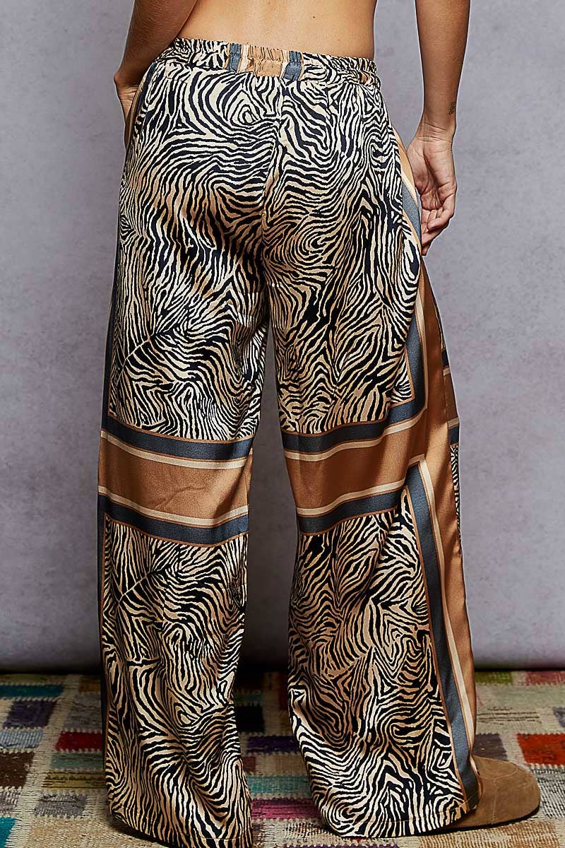 Diva Zebra Printed Drawstring Pants - Image 3