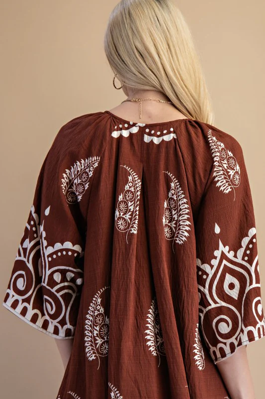 Tessa Printed Midi Dress - Image 4